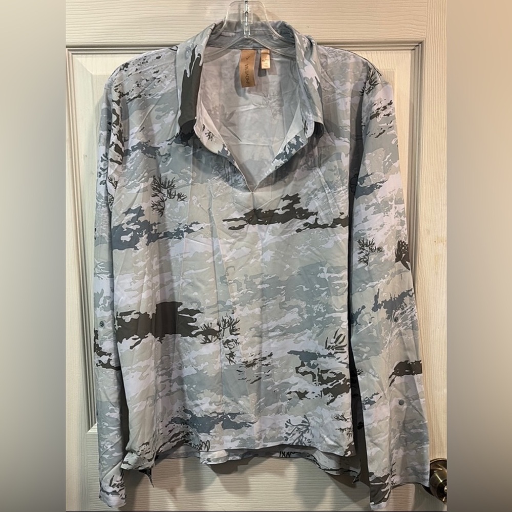Indyeva Alokaya Blouse 3/4 Pull Over Shirt size XL